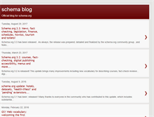 Tablet Screenshot of blog.schema.org